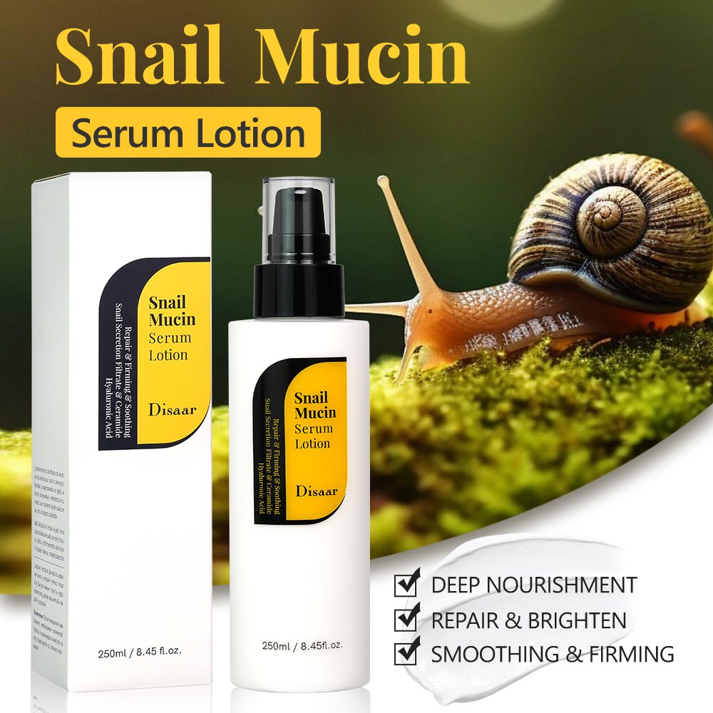 Disaar Snail Mucin Serum Lotion Ceramide Face Cream & Lotion Repair Brighten Skin Lightening Body Firming Facial Lotion