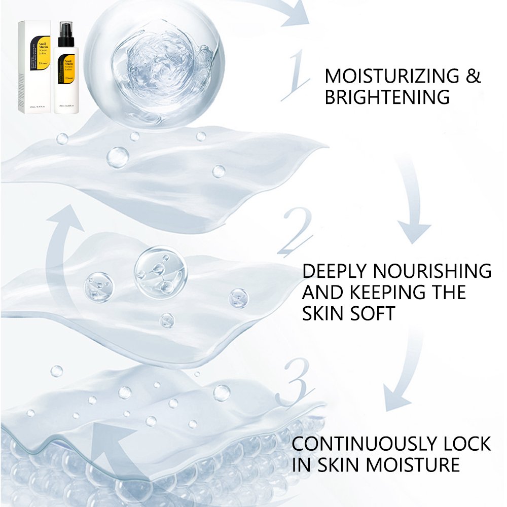 Disaar Snail Mucin Serum Lotion Ceramide Face Cream & Lotion Repair Brighten Skin Lightening Body Firming Facial Lotion