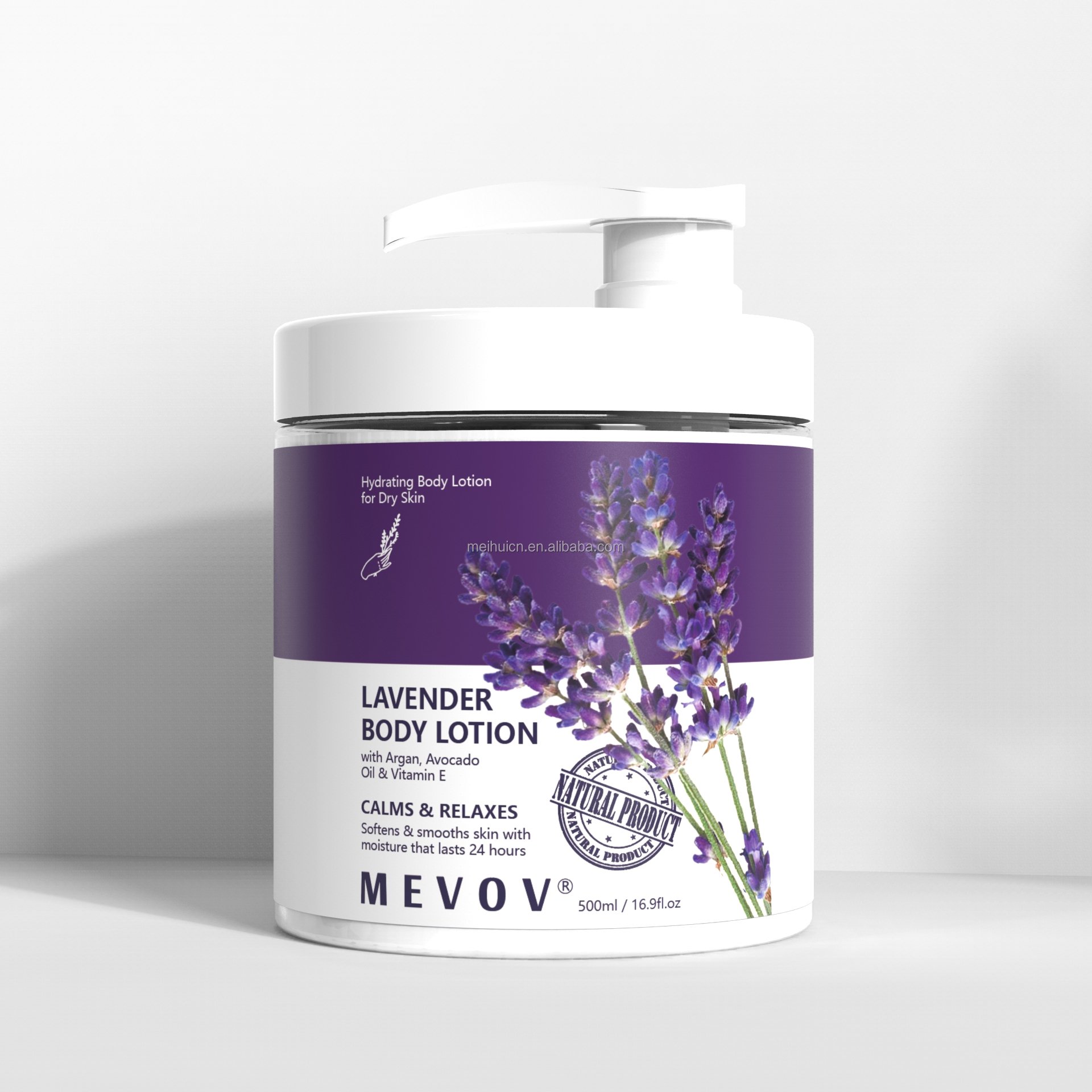 OEM Shea Butter Body Lotion for Dry Skin Lavender Hydrating Body Cream