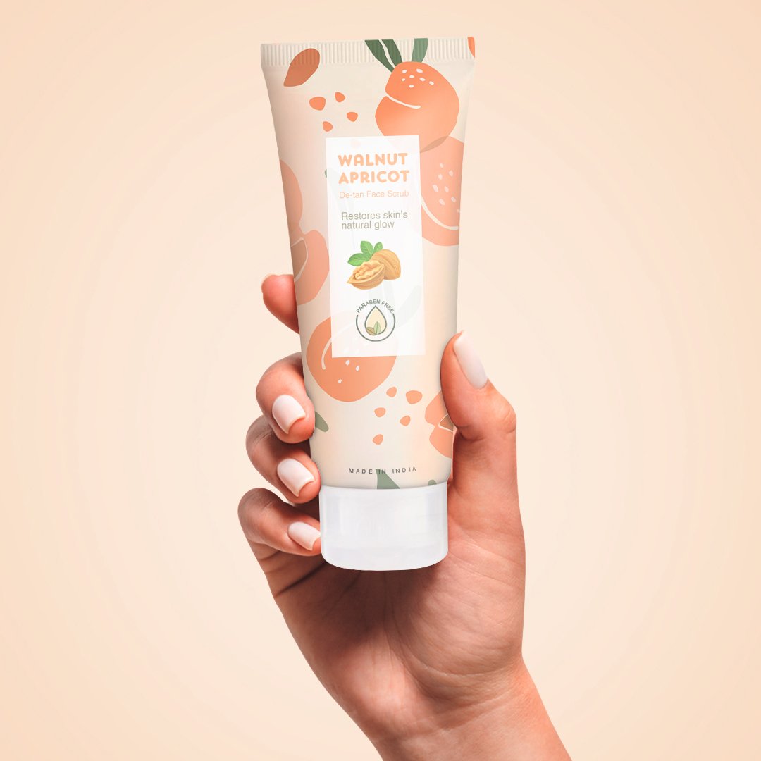 Wholesale Natural Avocado Walnut Body Scrub Cream Form Exfoliating and Whitening Face Cleanser Use for Smooth Skin Removal