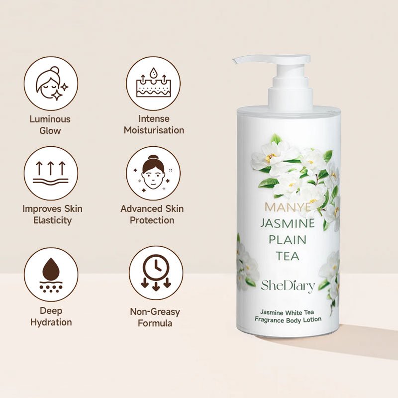 shediary Moisturising Lotion 500ml organic Body Face Organic Moisturizer for Women Face Skin Whitening Jasmine body lotion