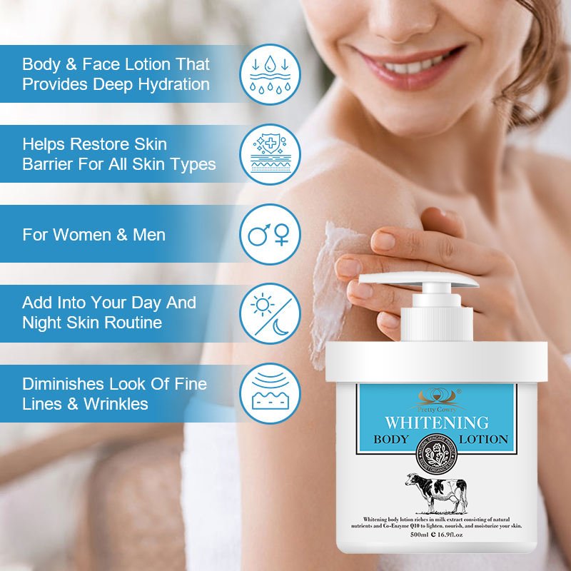 Private Label Skin Bleaching Milk Plus Whitening Cream Body Lotion For Dark Skin