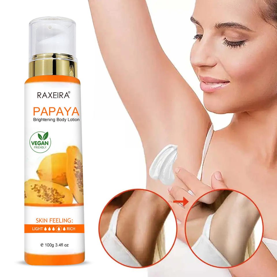 Oem Wholesale Brightening Papaya Body Lotion Skin Care Private Label Moisturizing Body Lotion Body Cream