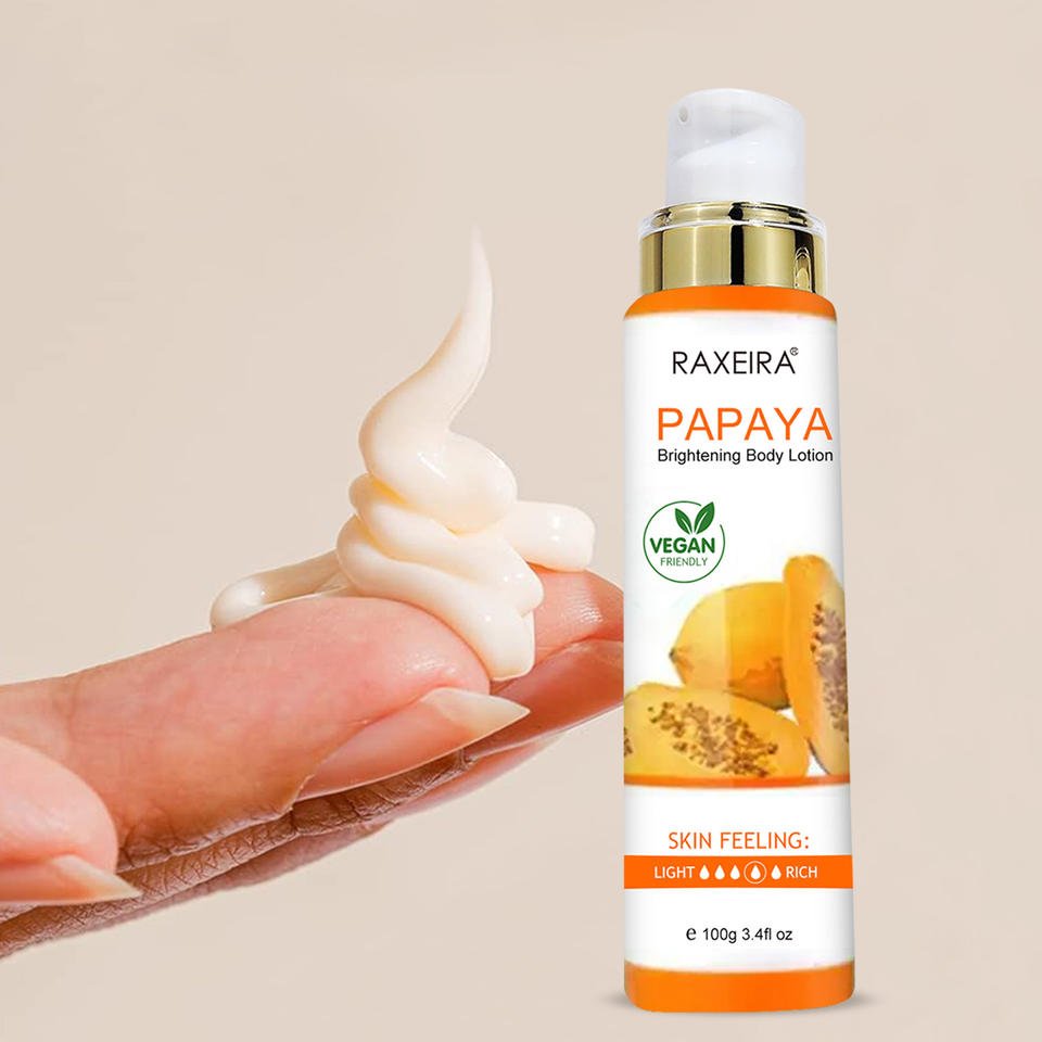 Oem Wholesale Brightening Papaya Body Lotion Skin Care Private Label Moisturizing Body Lotion Body Cream