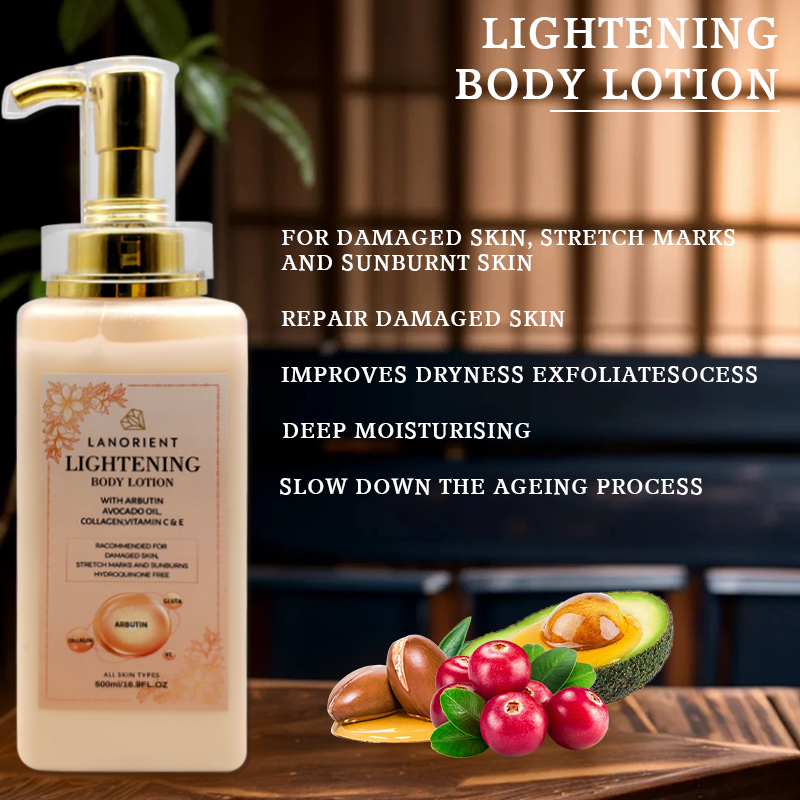 Private Label Natural Organic Korean Skin Care Product 24 Hours Skin Moisturizing Anti-Aging Lightening Body Lotion For Dry Skin