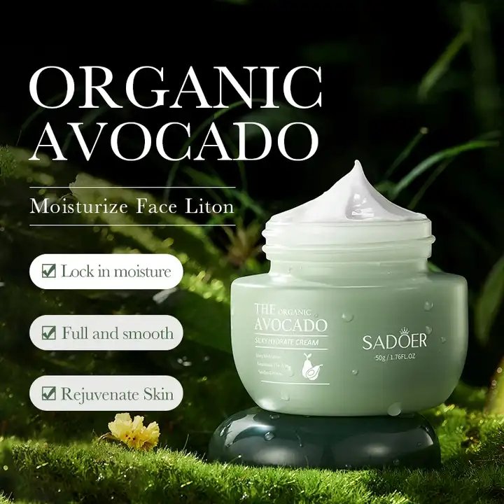 OEM SADOER new hot sale organic avocado fade fine lines whitening anti aging oil control face skin care set