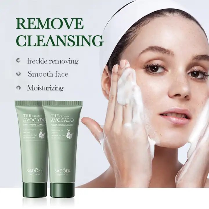 OEM SADOER new hot sale organic avocado fade fine lines whitening anti aging oil control face skin care set