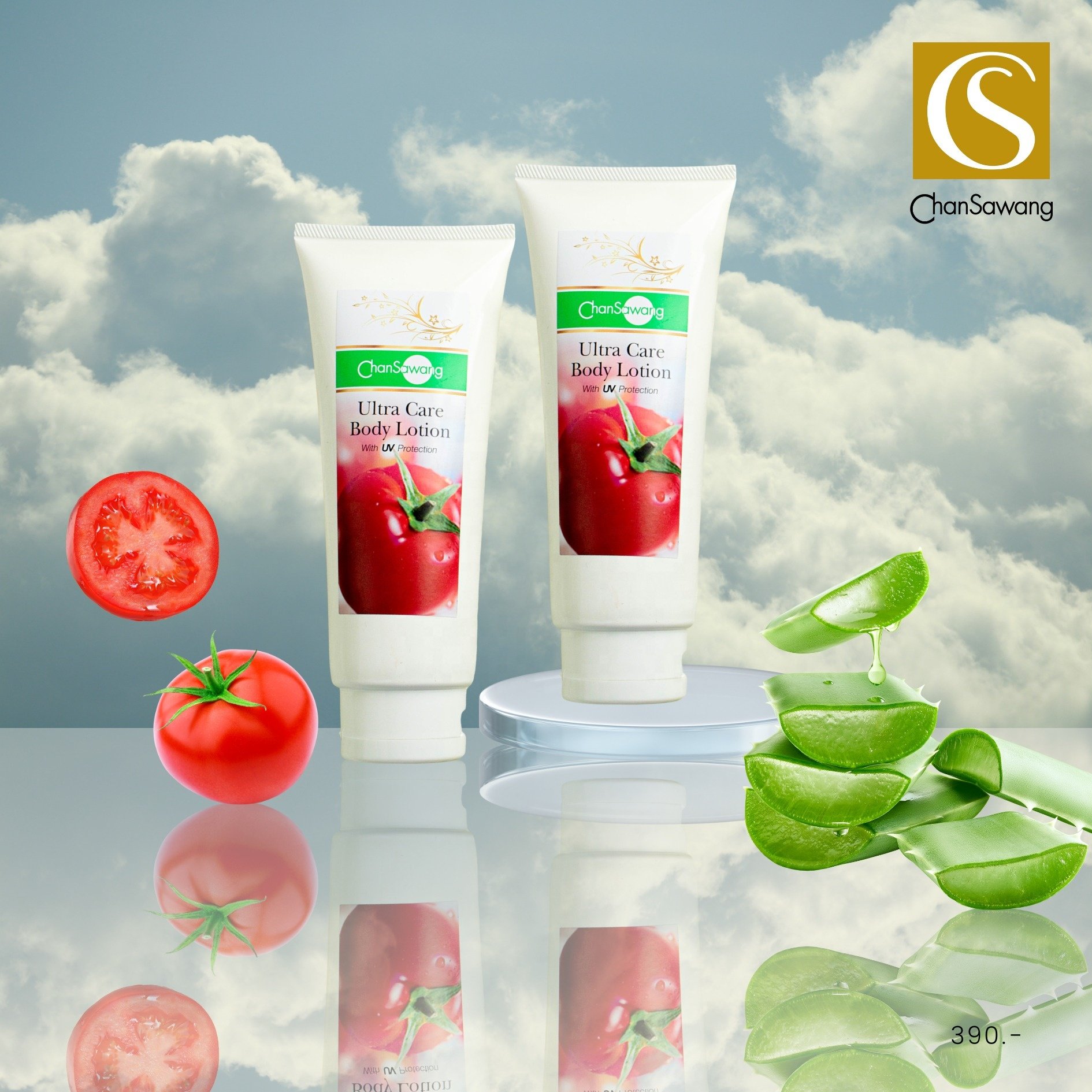 Private Label Body Lotion for Skin Brightening Moisturizing & Hydrating with Tomato Vitamin E Best Wholesale OEM Lotion Thailand