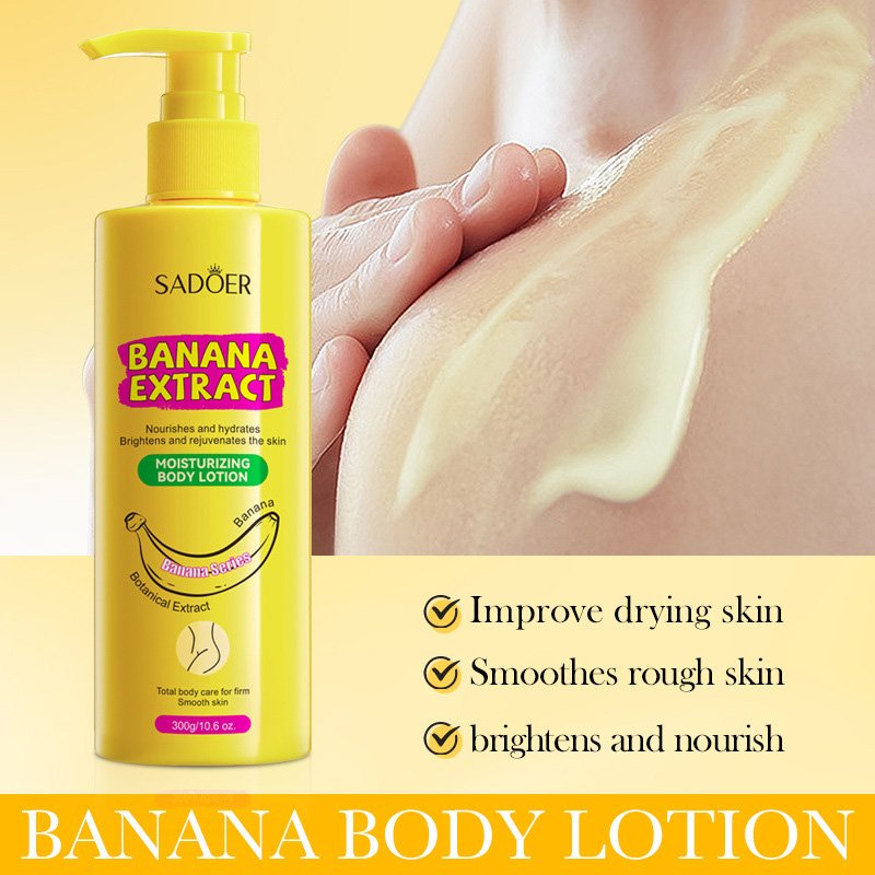 Organic Body Lotion Whitening Body Cream Strong Bleaching Whitening Body Lotion Set For African Skin Care Products Banana Lotion