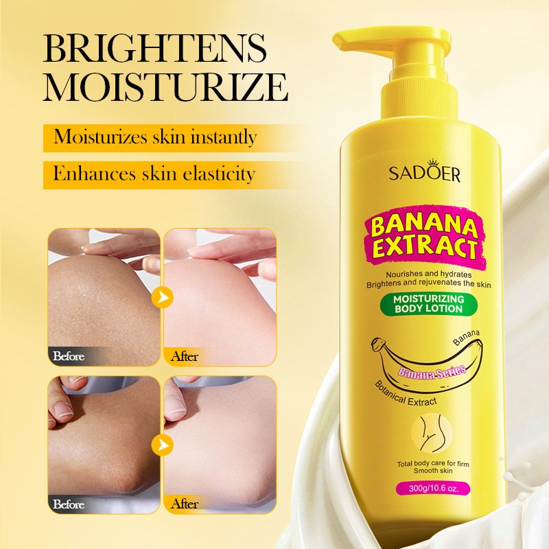 Organic Body Lotion Whitening Body Cream Strong Bleaching Whitening Body Lotion Set For African Skin Care Products Banana Lotion