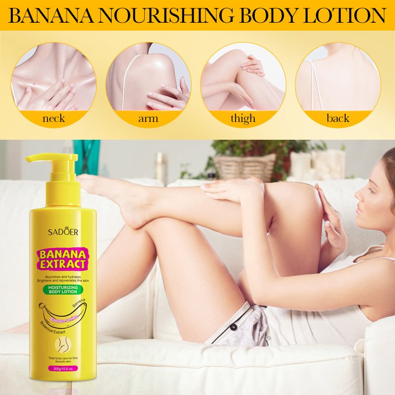 Organic Body Lotion Whitening Body Cream Strong Bleaching Whitening Body Lotion Set For African Skin Care Products Banana Lotion