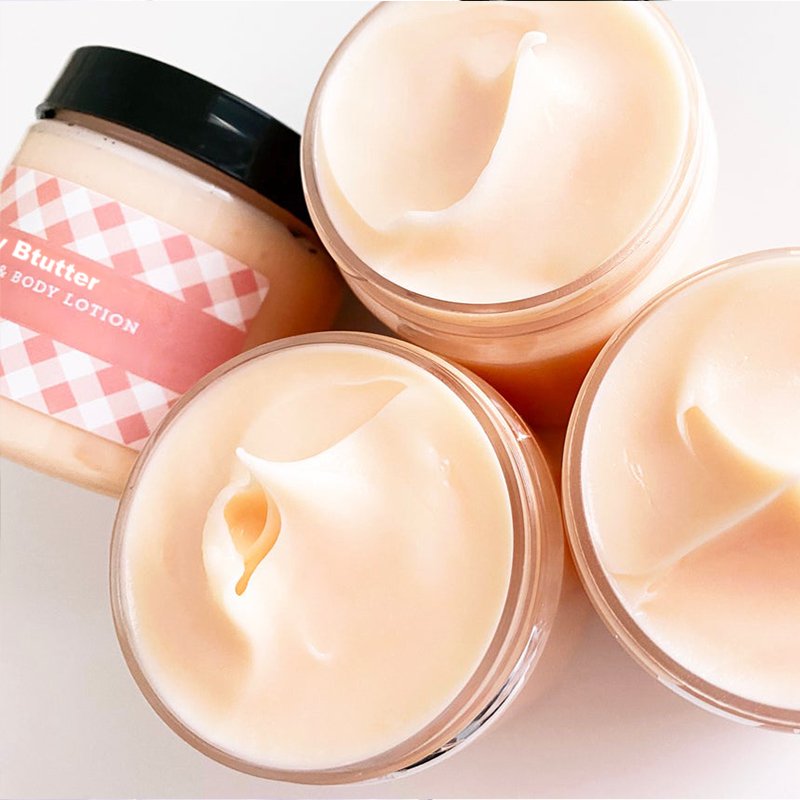 Private Label Lavender Glycerin Shea Butter Body Lotion Cream Whipped Shea Body Butter