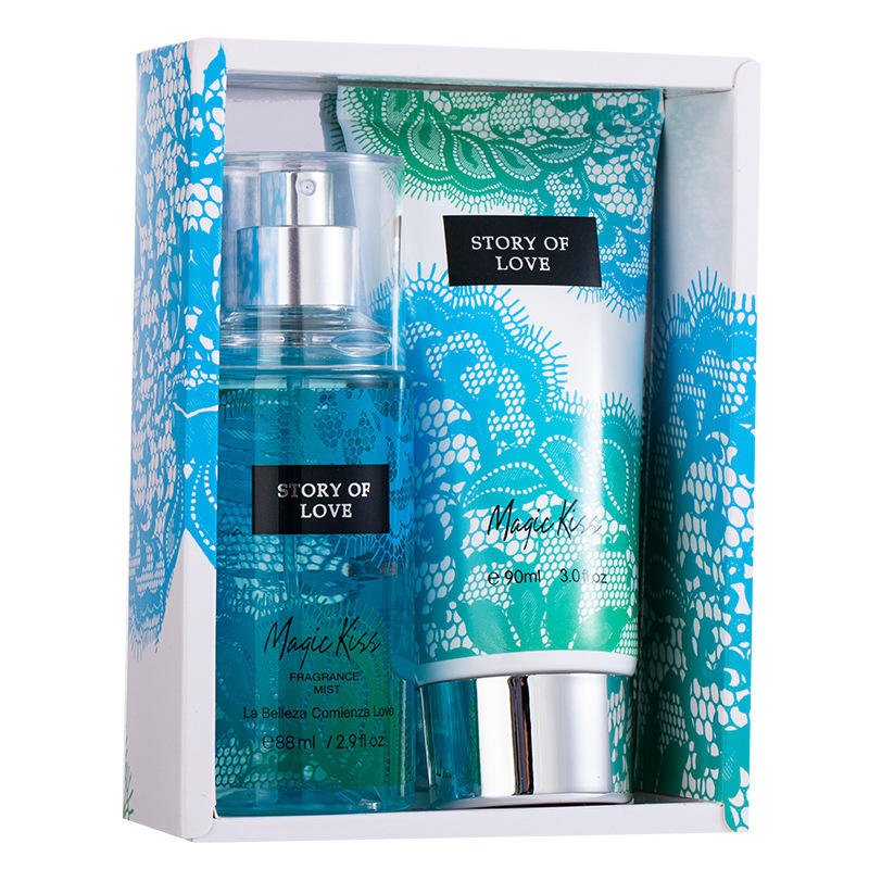 Hot Sale Body Spray 2 pcs Set Top Sale Newest Design 250ml Body Mist 236ml Body Lotion Set For Women