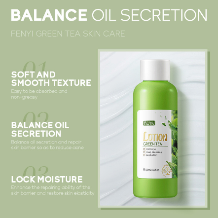 OEM Private Label Best Skin Care Whitening Lightening Balancing Aloe Hydrating Green Tea Face Body Lotion