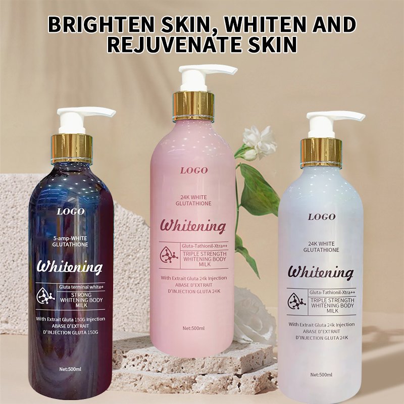 Hot selling Lightweight Long lasting moisturizing Smooth body lotion set glutathione body lotion 24k gold body lotion