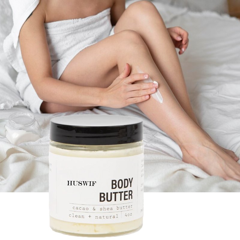 Vegan Organic Moisturizing Anti Blackness Coconut Milk Body Butter Private Label Wholesale Custom Body Butter Natural Adults