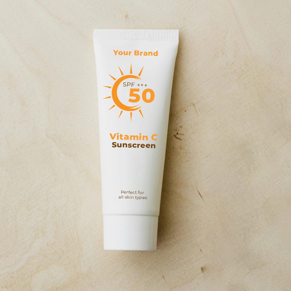OEM Adults Body Lotion Sunscreen SPF 50 Main Ingredients Green Tea Vitamin C Glycerin Vitamin B5 Halal Certified Lightening