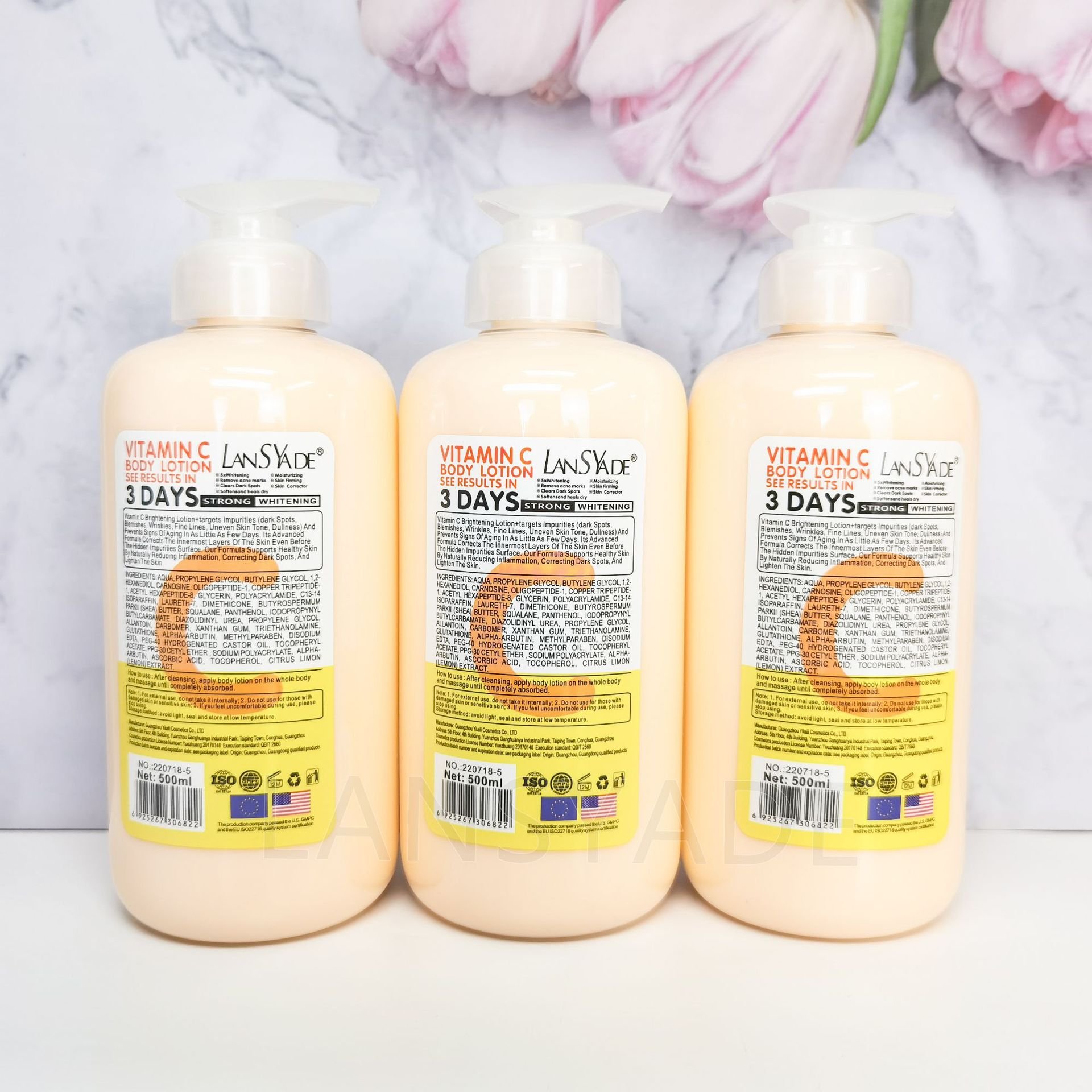 High Quality vitamin C Turmeric Whitening lotion Brightening and firming Body lotion Deep Nourish Skincare Moisturizing Cream
