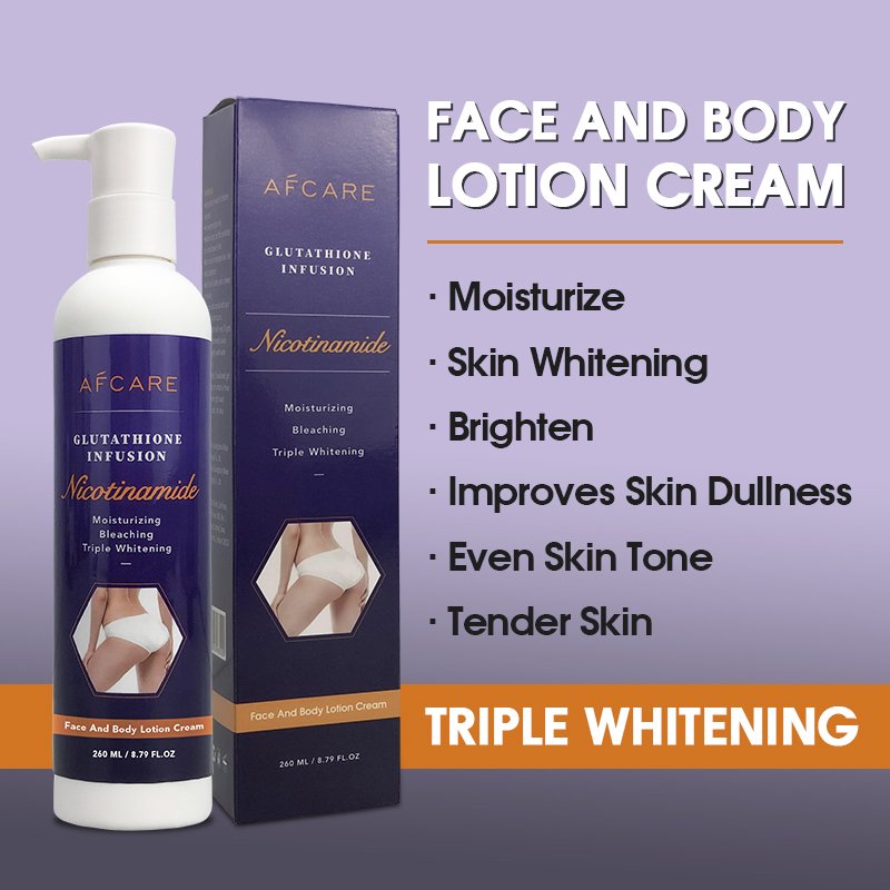 Bulk Body Whitening Lotion Cruelty-free Moisturizer Nourishing and Vitamin C Arbutn Glutathione Body Lotion Wholesale