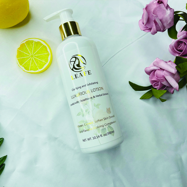 Private Label Skin Whitening Glowing Clarifying Natural Lightening Body Lotion