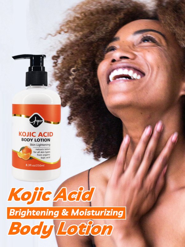 Wholesale Private Label Kojic Acid Body Lotion niacinamide Organic Dark Skin Brightening Whitening Body Lotion For Black Skin