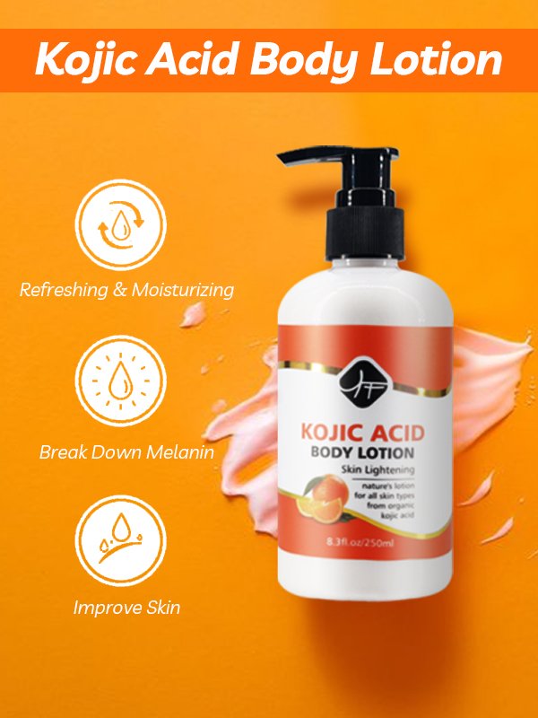 Wholesale Private Label Kojic Acid Body Lotion niacinamide Organic Dark Skin Brightening Whitening Body Lotion For Black Skin