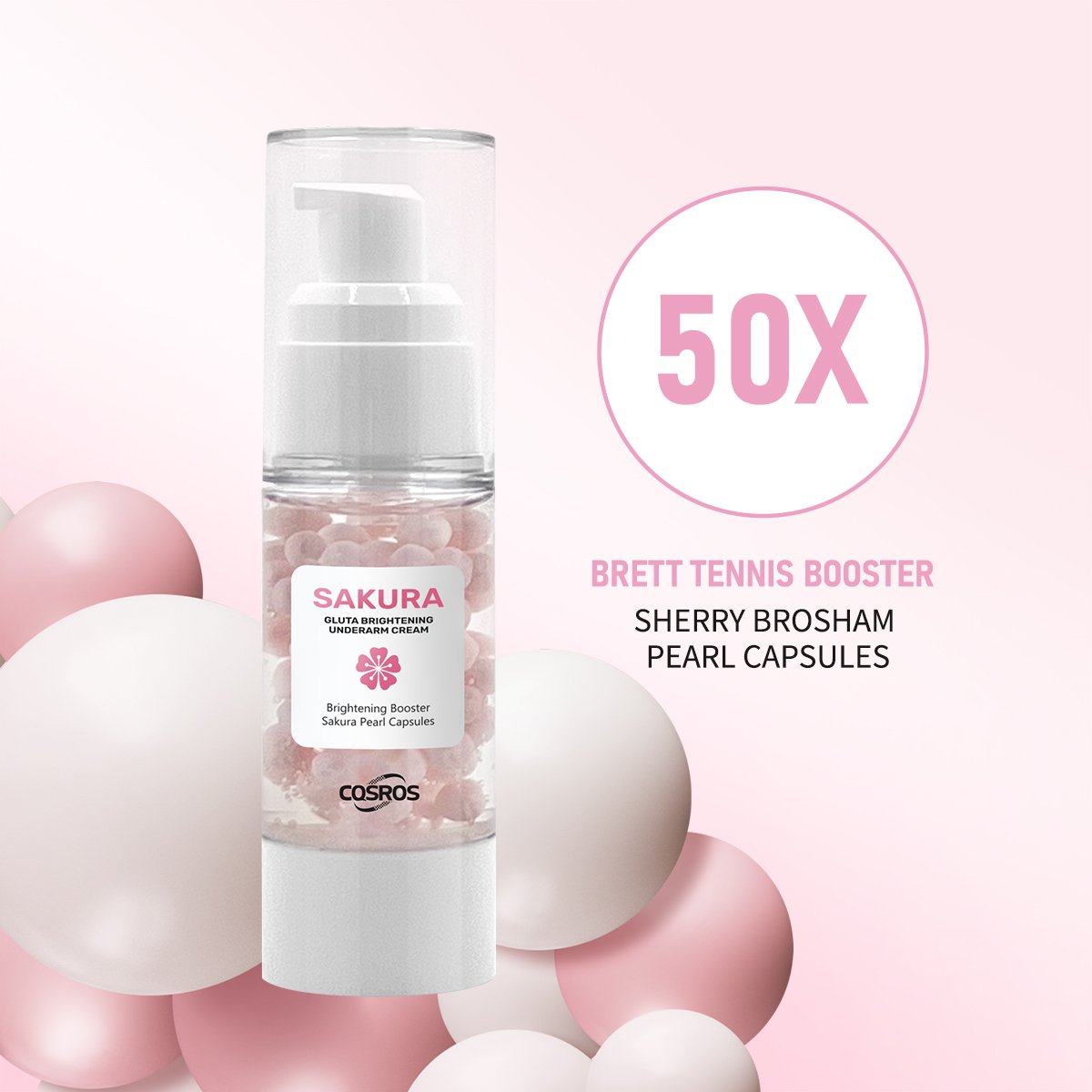 New Arrival Sakura Gluta Brightening Underarn Cream Removing Melanin Purifying Smoothing Skin Body Care Armpit Whitening Cream