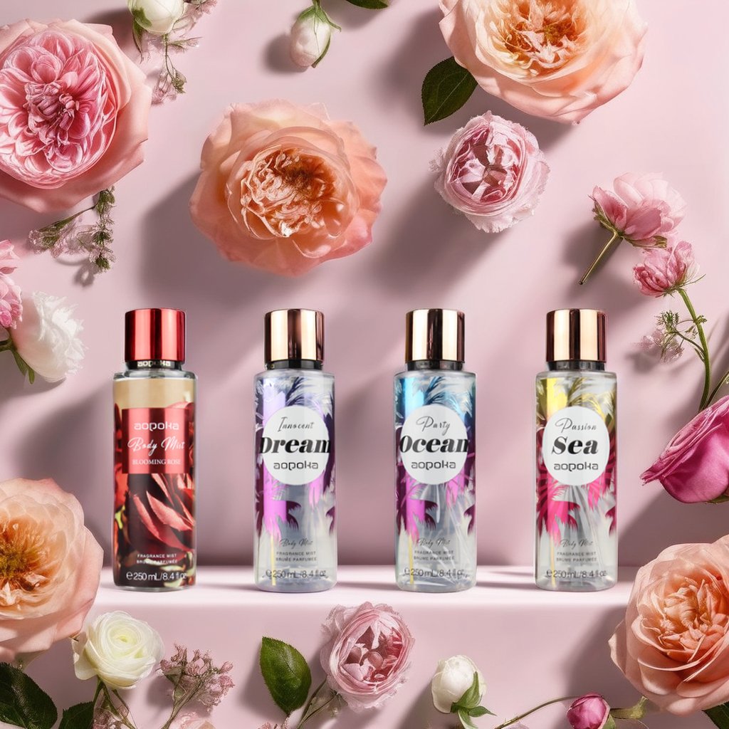 Wholesale 250ml Women Body Perfume Spray Long Lasting High Quality Fragrance Female Perfume Gift Set