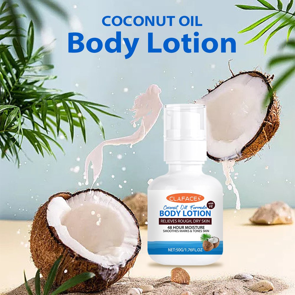 Custom Logo Private Label Organic Repair Dry Skin Moisturizing Body Cream Vitamin E Coconut Oil Body Lotion