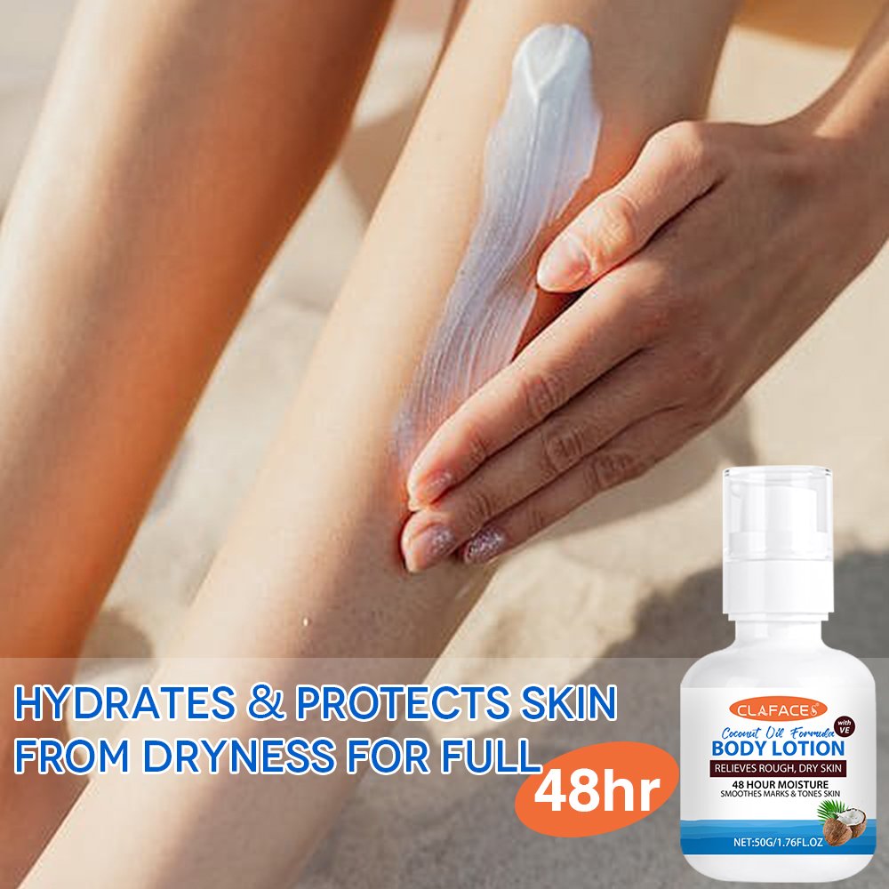 Custom Logo Private Label Organic Repair Dry Skin Moisturizing Body Cream Vitamin E Coconut Oil Body Lotion