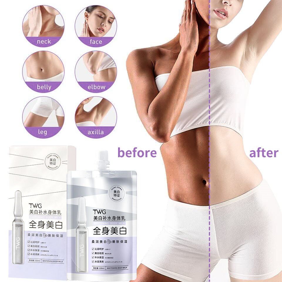 TWG Private Label Body Whitening Cream Dark Spot Black Skin Natural Tone-Up Cream Niacinamide Body Whitening Lotion