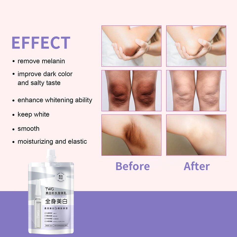 TWG Private Label Body Whitening Cream Dark Spot Black Skin Natural Tone-Up Cream Niacinamide Body Whitening Lotion