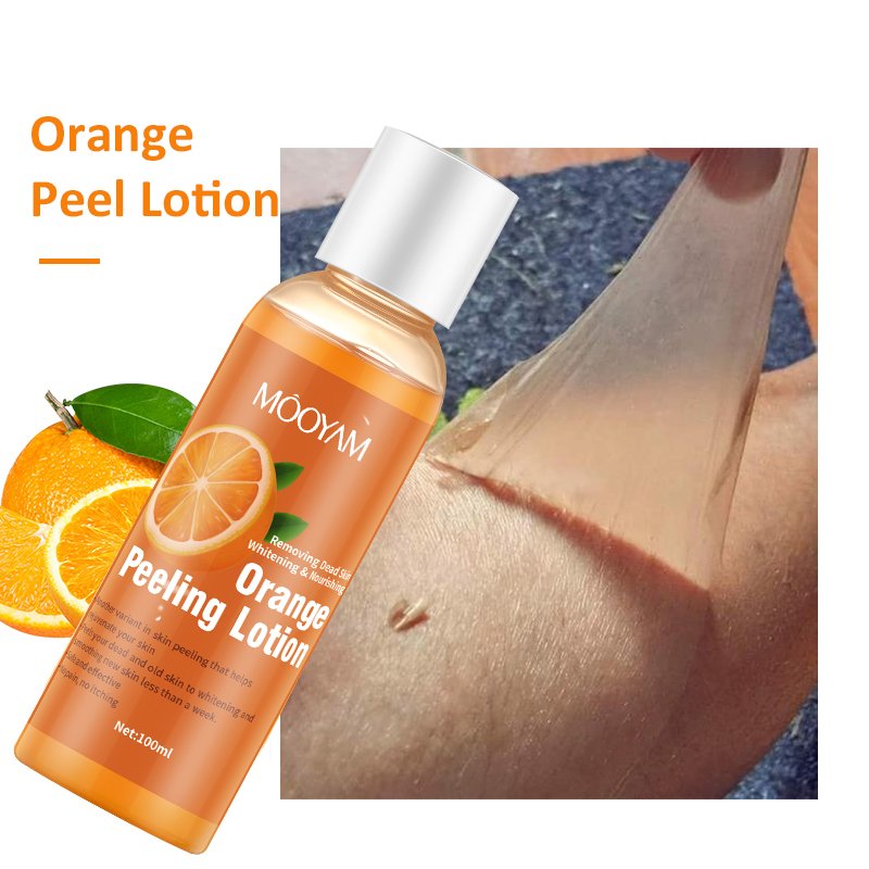 MOOYAM Removing Dead Skin Face Body Orange Peeling Lotion Skin Whitening Exfoliating Lightening Brightening Peeling Lotion