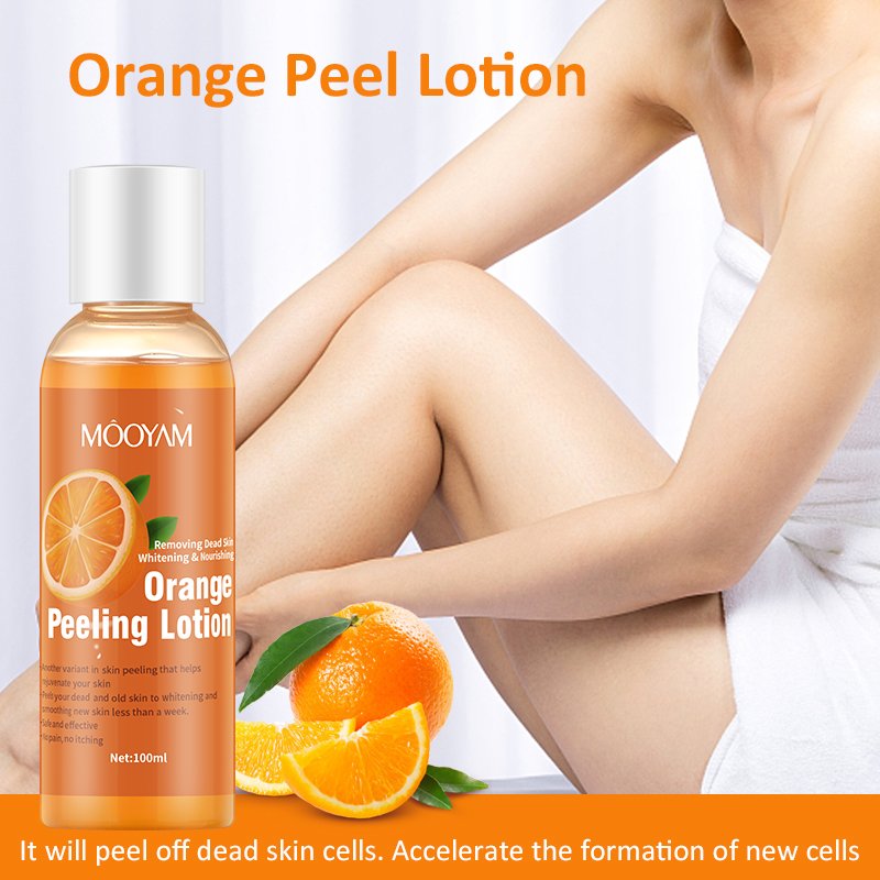 MOOYAM Removing Dead Skin Face Body Orange Peeling Lotion Skin Whitening Exfoliating Lightening Brightening Peeling Lotion