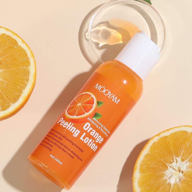 MOOYAM Removing Dead Skin Face Body Orange Peeling Lotion Skin Whitening Exfoliating Lightening Brightening Peeling Lotion