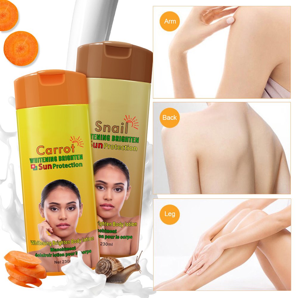 OEM/ODM Private Label Snail Serum Carrot Extract Skin Lighting And Nourishing Body Lotion