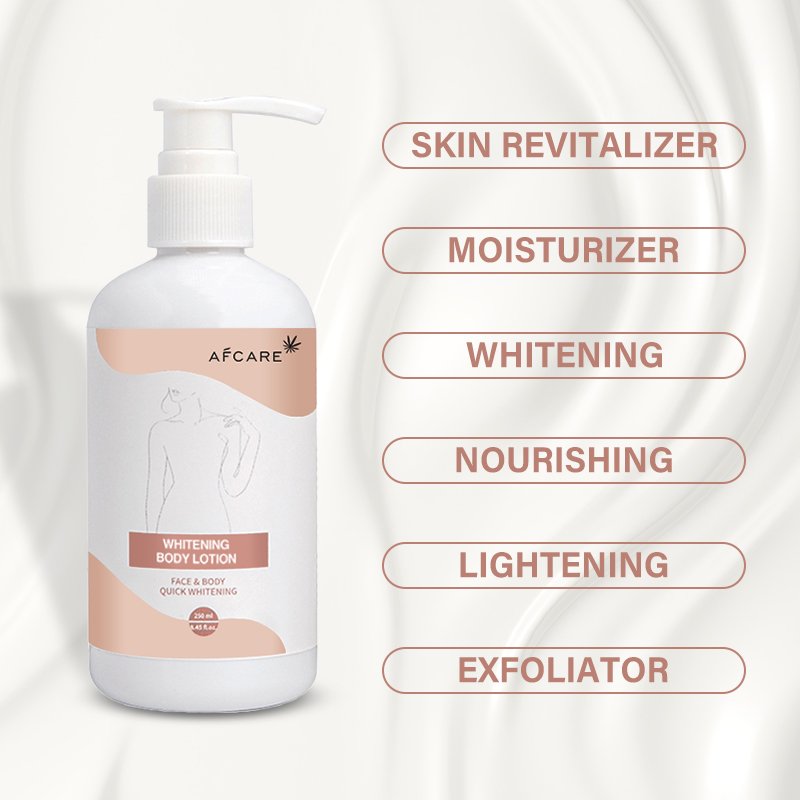 Private Label White Face Cream Vegan Lightening Nourishing Moisturizer Bleaching Whitening Body Lotion For Black Skin