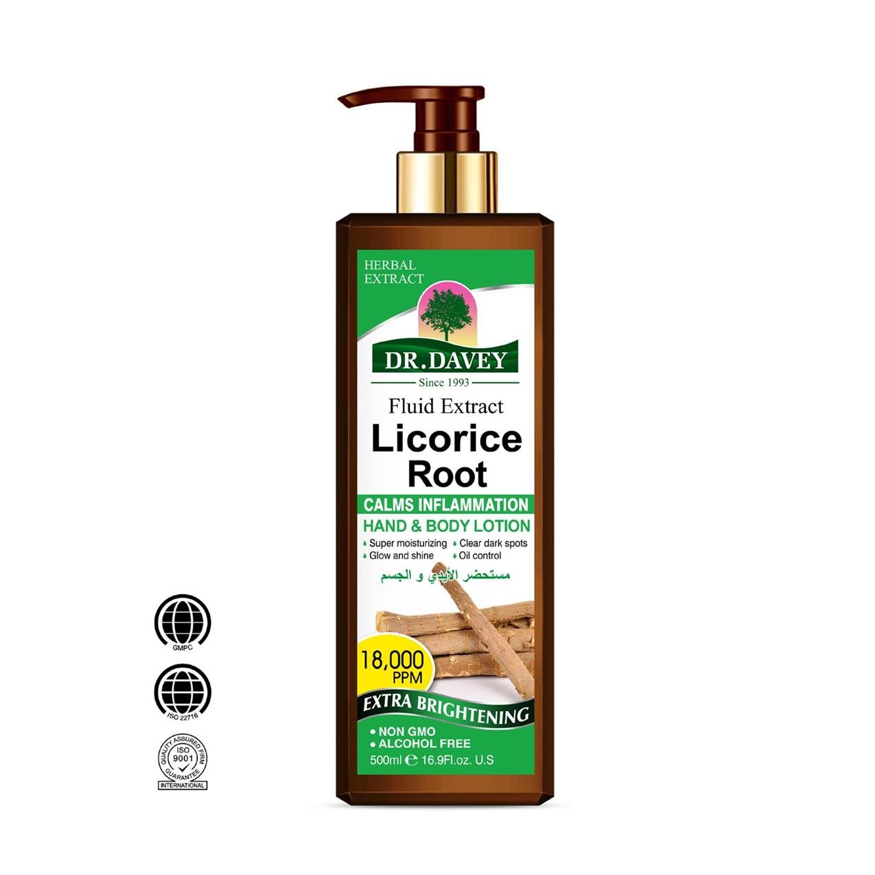 Private Label Licorice Root Body Lotion Super Moisturizing Clear Dark Spots Herbal Extract Hand And Body Cream