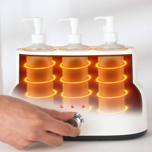 CE Certificate Professional Massage 3 Bottles Massage Oil Lotion Cream Warmer Heater Dispenser Device Salon SPA Massage Body