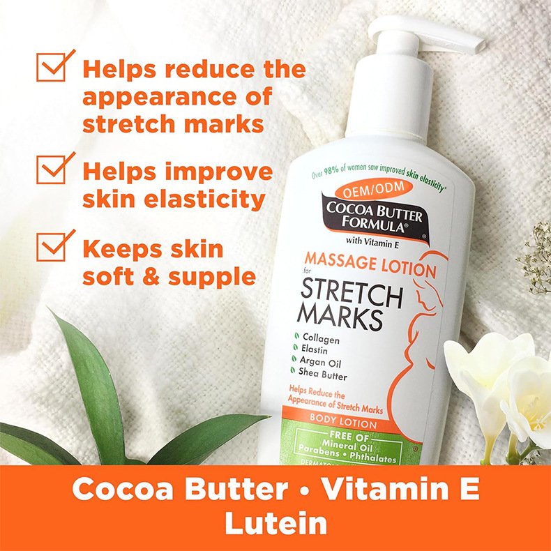OEM ODM Private Label Service Body Lotion with Collagen Stretch Marks Repair Fluid for Adults Squalane and Sulfate-Free