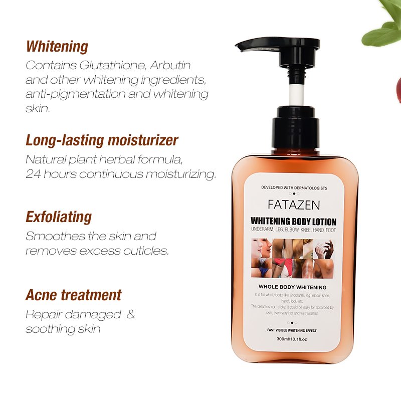 FATZEN Skin Care Products Organic Arbutin Skin Whitening Exfoliating Cream Anti Dark Spot Moisturizing Whitening Body Lotion