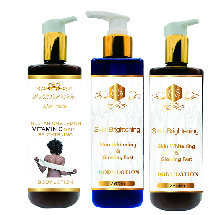 Body Whitening Lotion Skin Whitening Glutathion Winter Best OEM Private Label 250ml 300ml Customized Adults Female Lightening