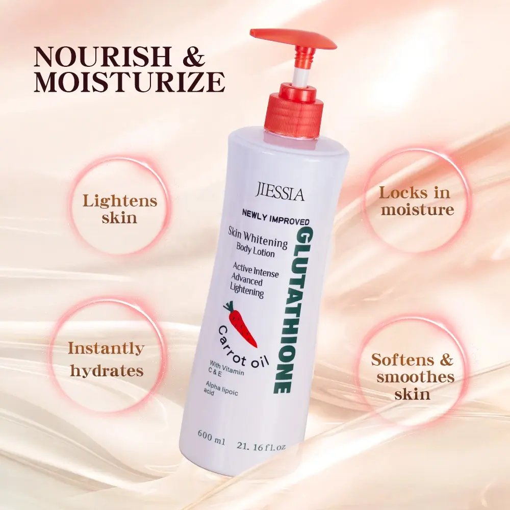 private label skin care product cosmetics vitamin c moisturizing within cream carrot oil lightening whitening body lotion