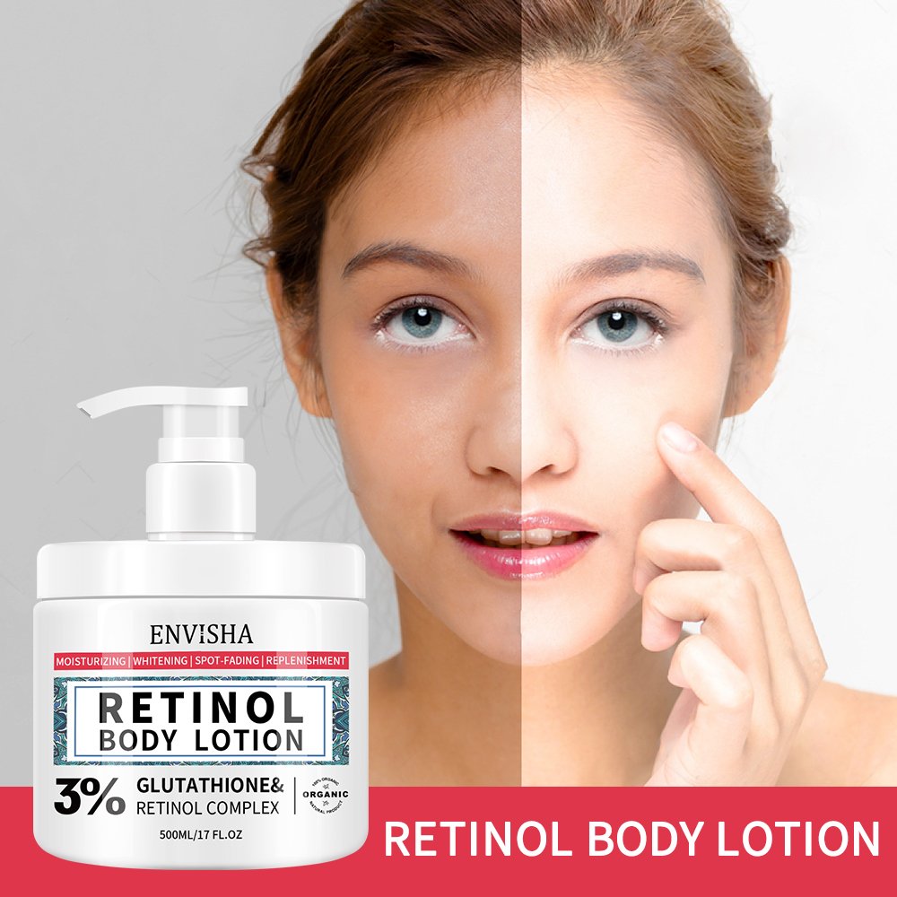 Wholesale Retinol Body Lotion Private Label Body Smoothing Whitening Cream For Black Skin