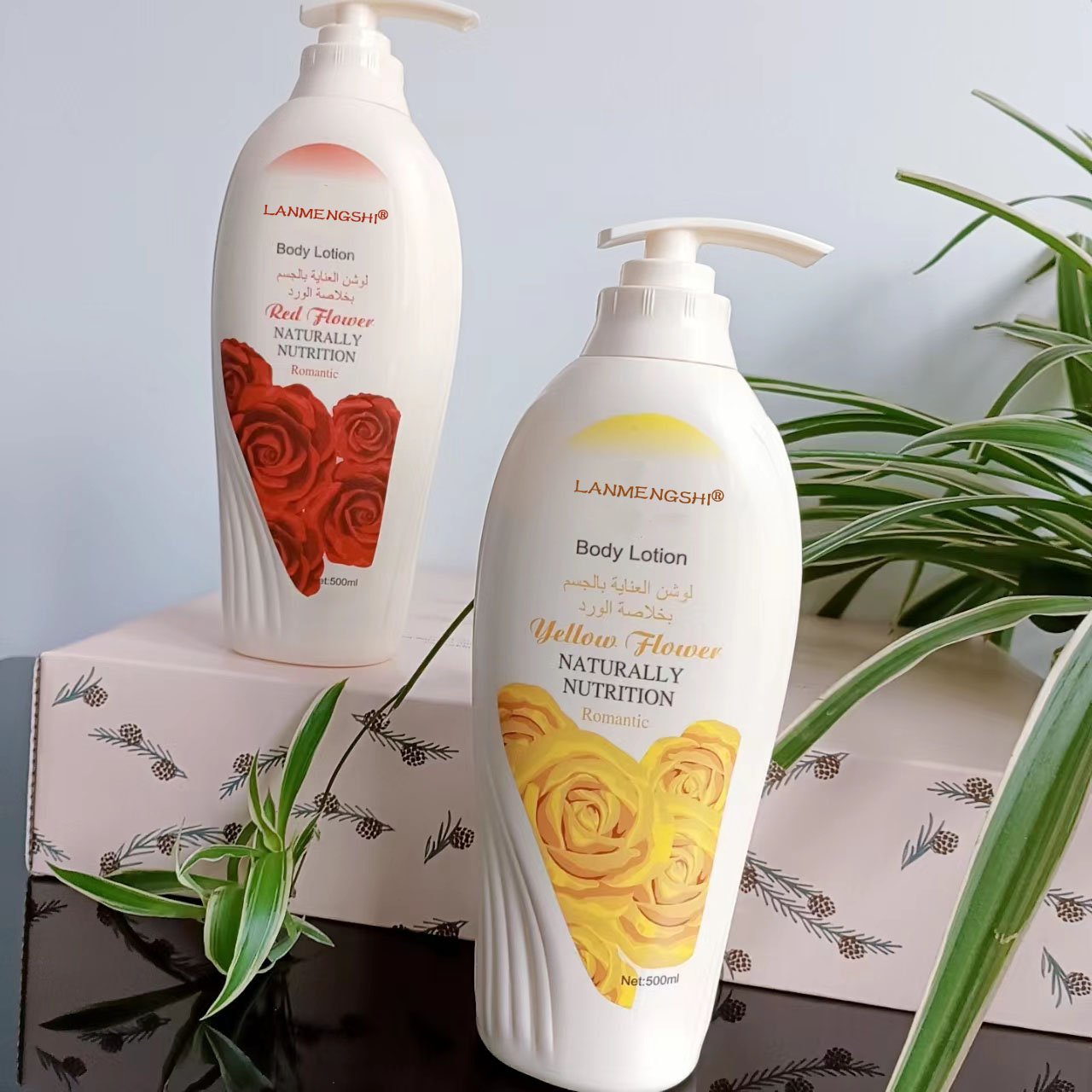 High quality moisturizing and whitening romantic rose body lotion