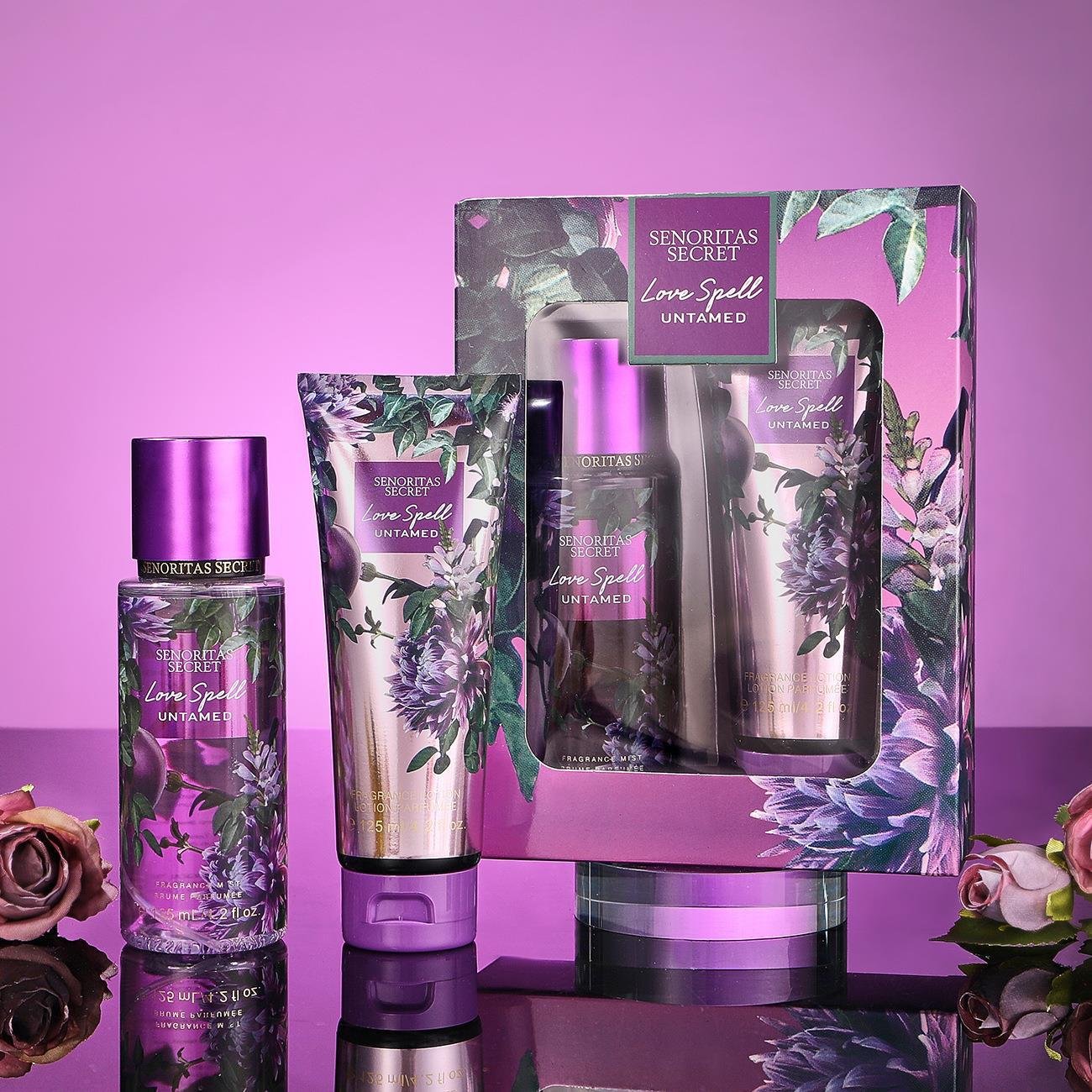 OEM 125ML+125ML Perfume Gift Box Set Long Lasting Perfume Gift Set For Women Men factory direct sale
