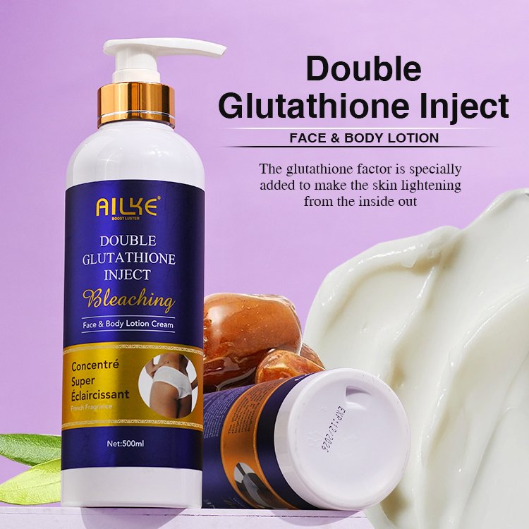 New Face & Body Lotion AILKE Private Label Black Skin Whitening Body Cream Strong Bleaching Body Lotion