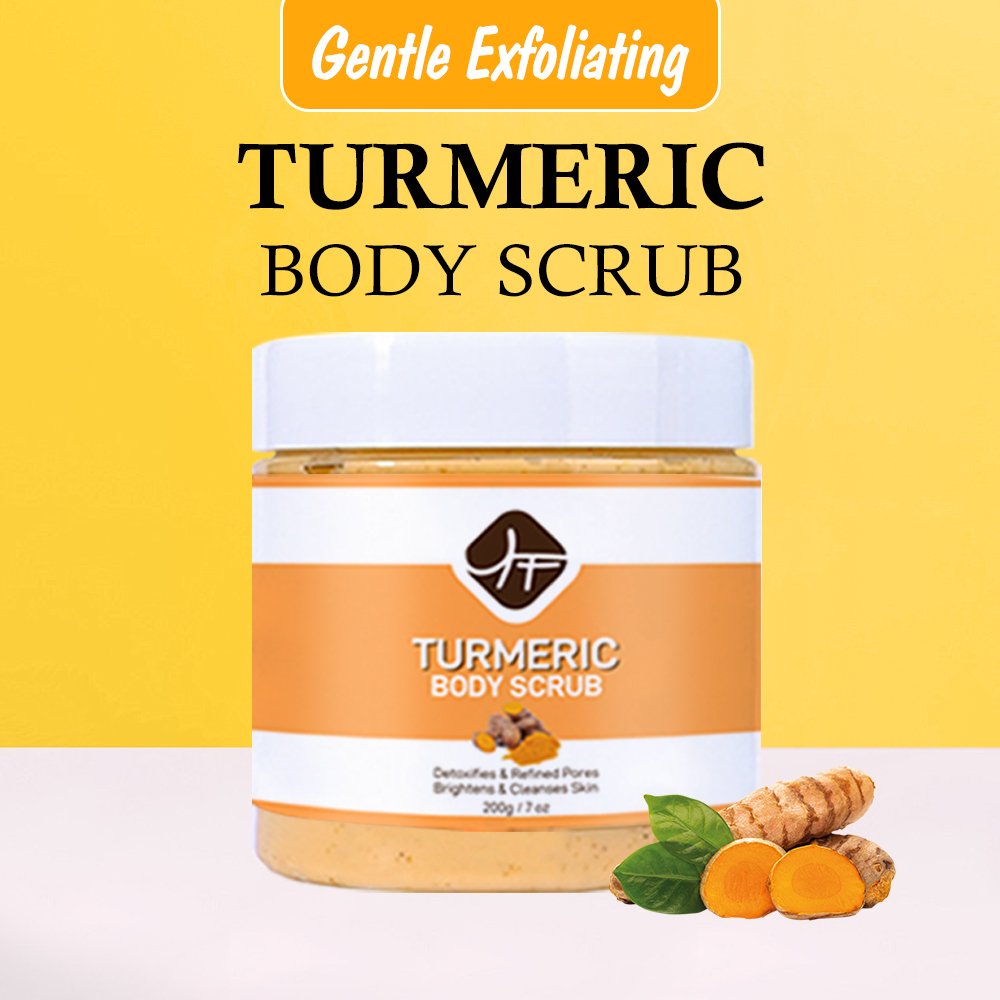 OEM Private label Moisturizing spa turmeric scrubs exfoliating armpit body butt Whitening and brightening scrub lotion