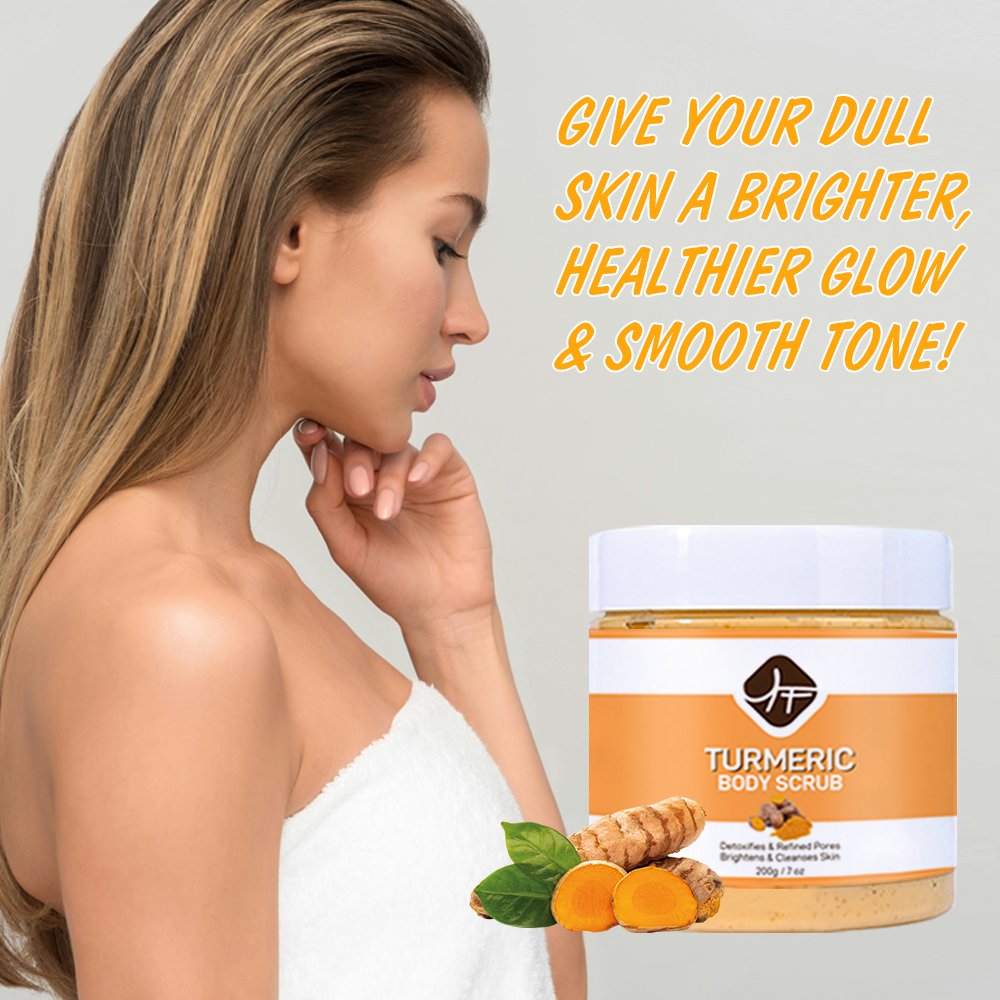 OEM Private label Moisturizing spa turmeric scrubs exfoliating armpit body butt Whitening and brightening scrub lotion