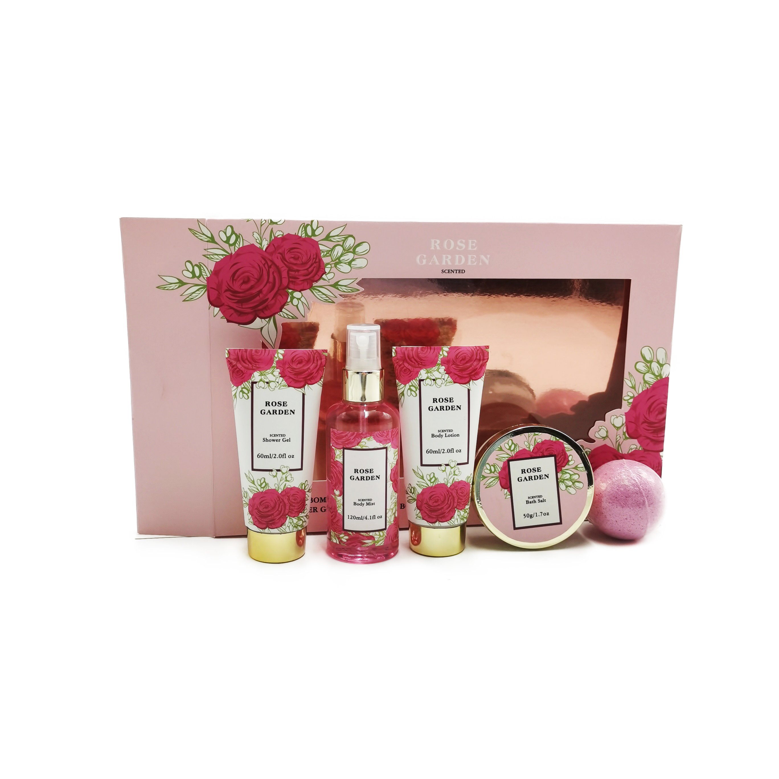Custom Personal Care body mist body lotion bath gift set